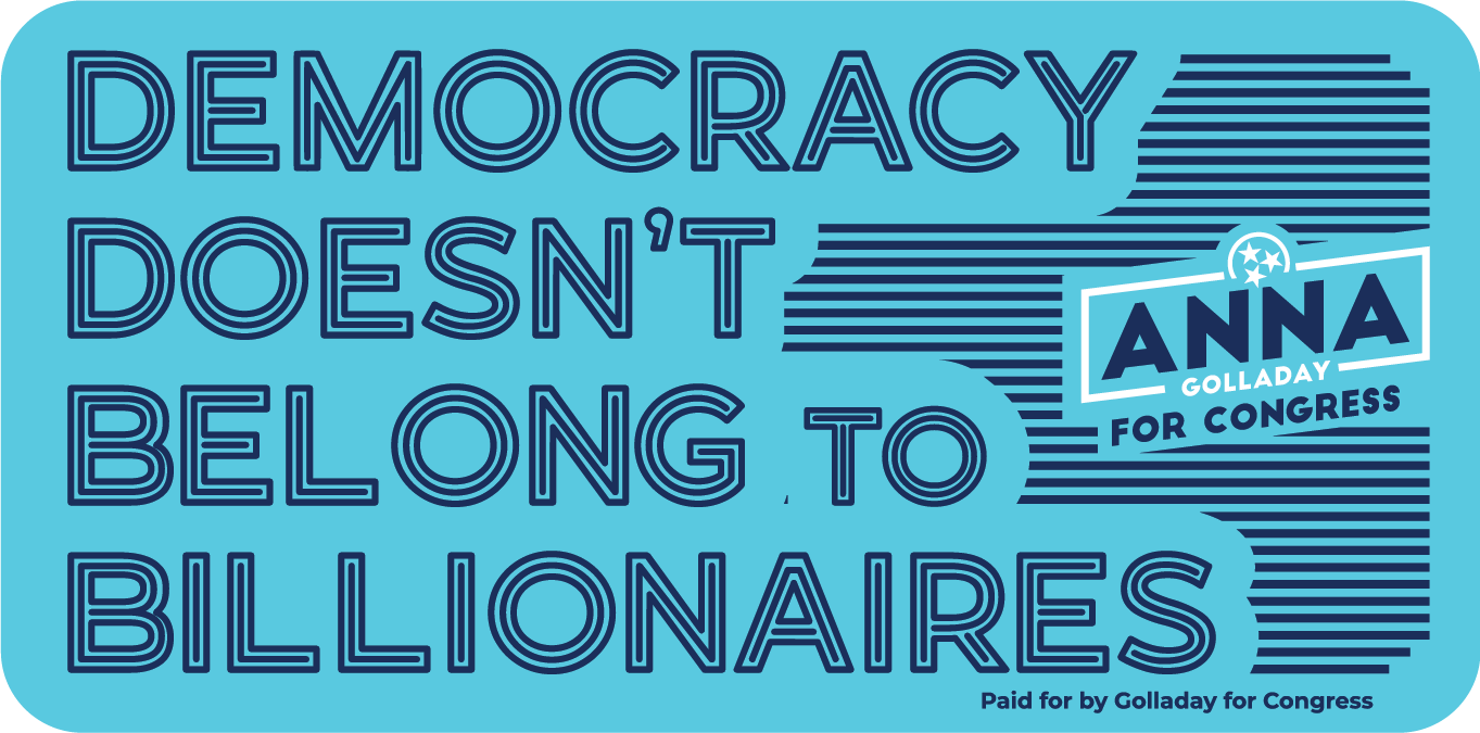 Democracy Doesn't Belong to Billionaires Sticker